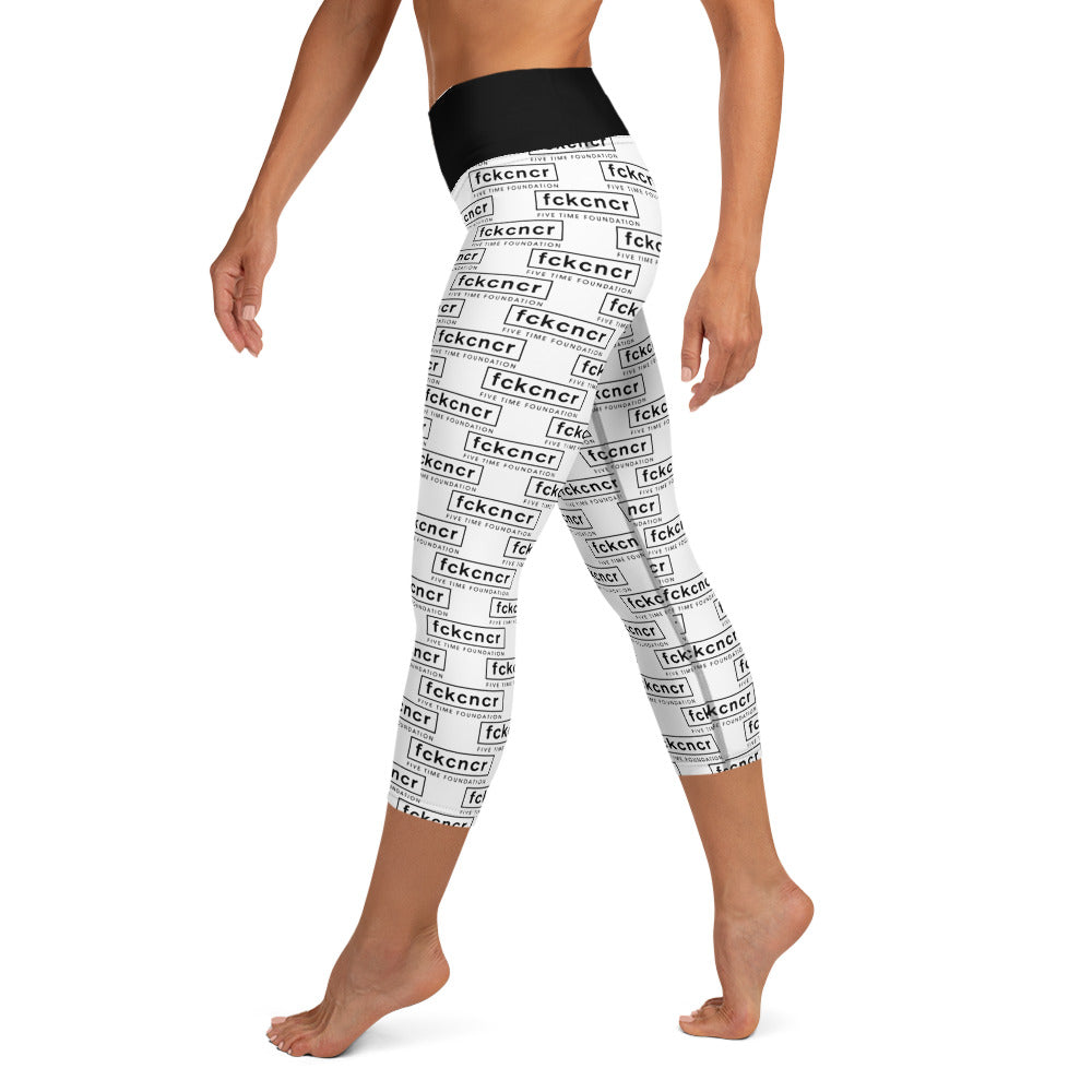 All Over Fckcncr Yoga Capri Leggings