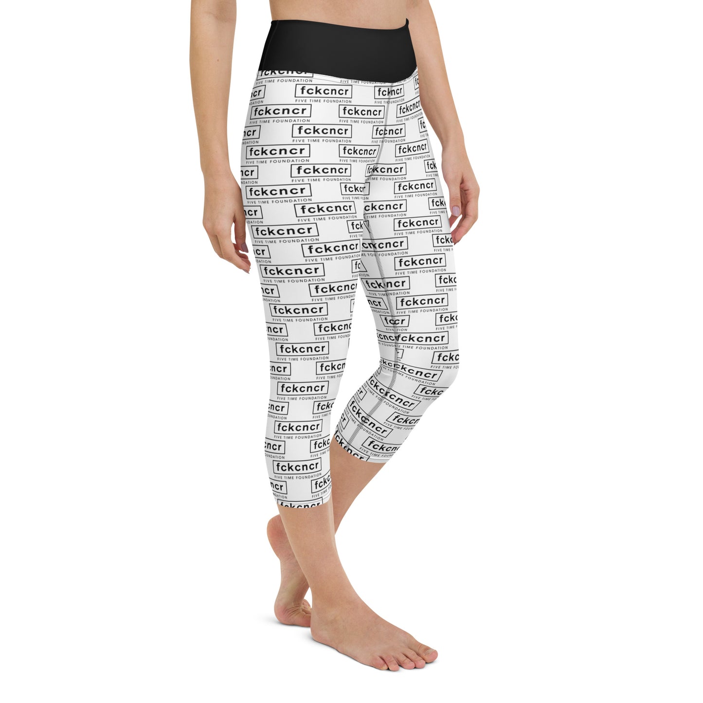 All Over Fckcncr Yoga Capri Leggings