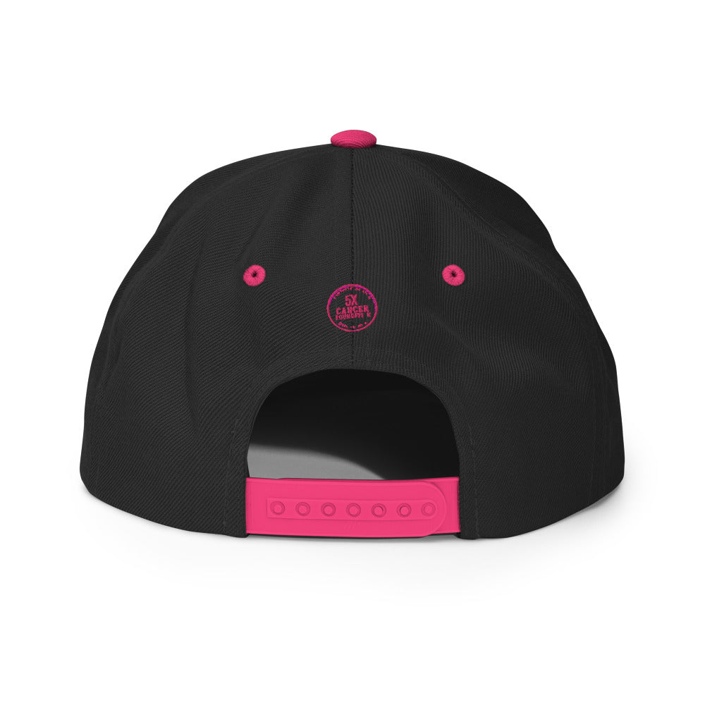 fckcncr Snapback Hat/Pink Brim Pink Edition