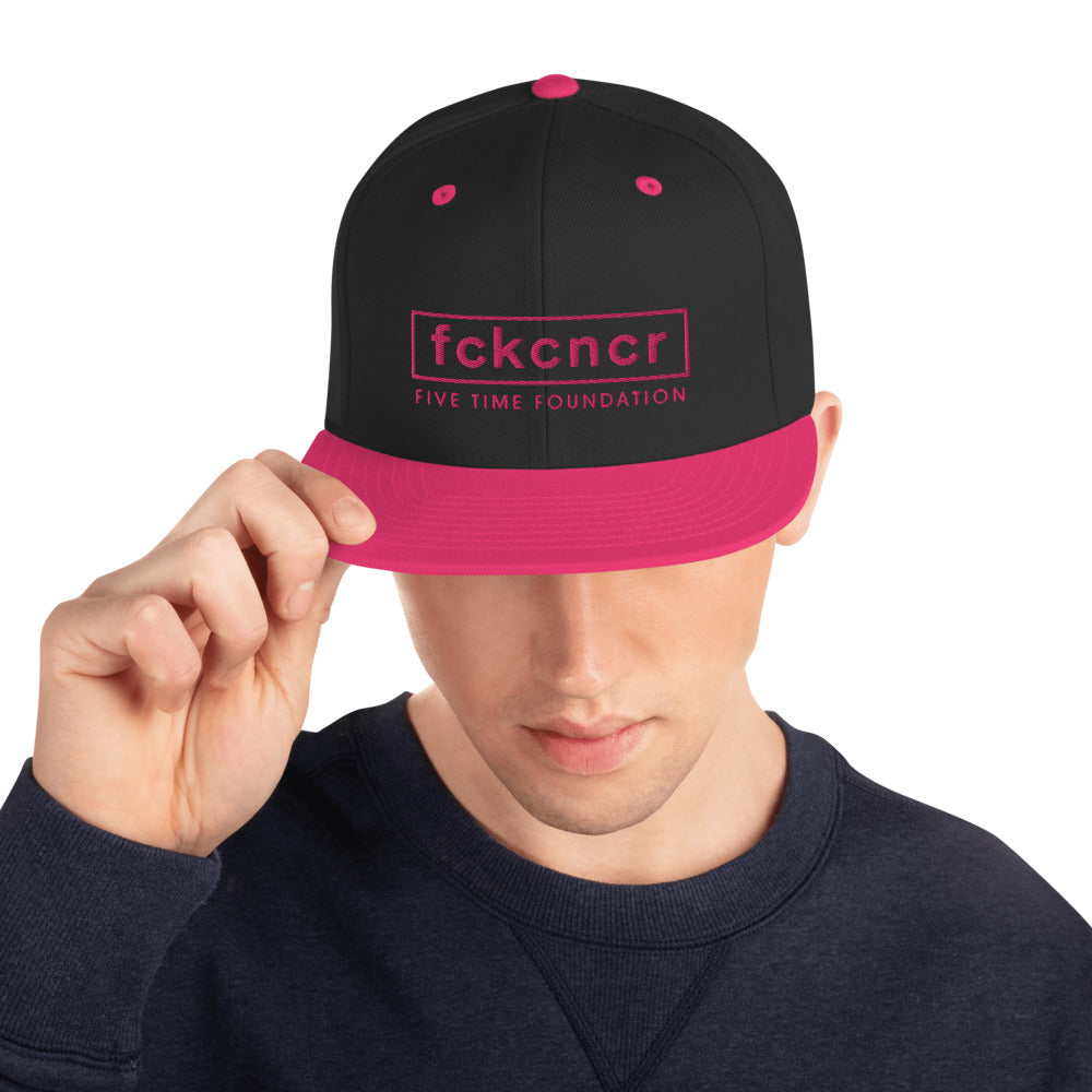 fckcncr Snapback Hat/Pink Brim Pink Edition