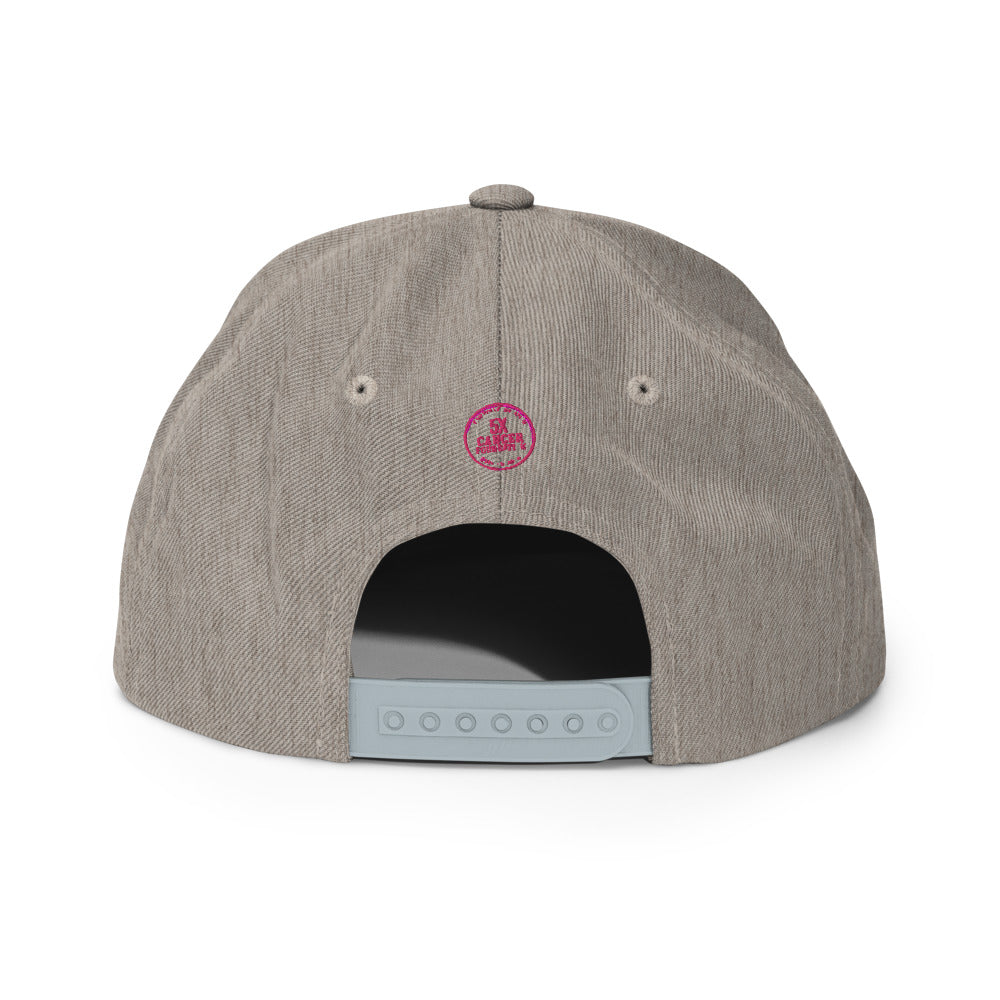 Fckcncr Gray Snapback Hat Pink Edition