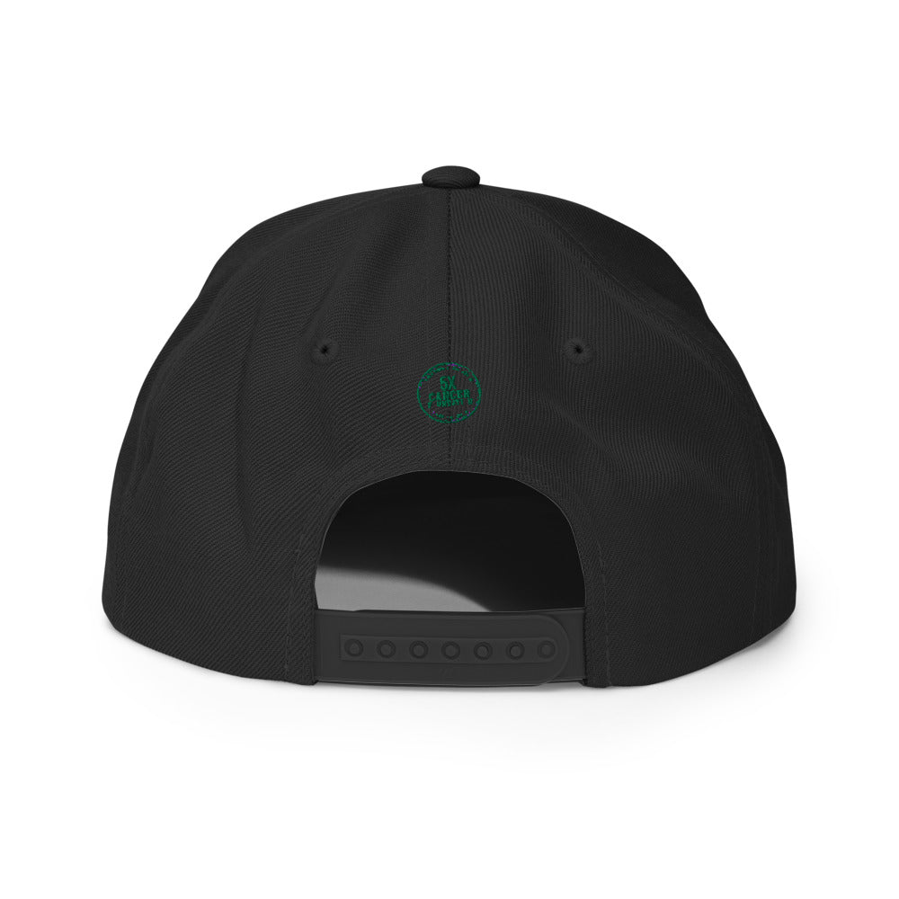 fckcncr Snapback Hat Green Edition