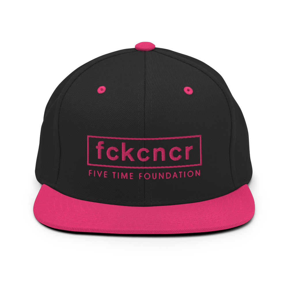fckcncr Snapback Hat/Pink Brim Pink Edition