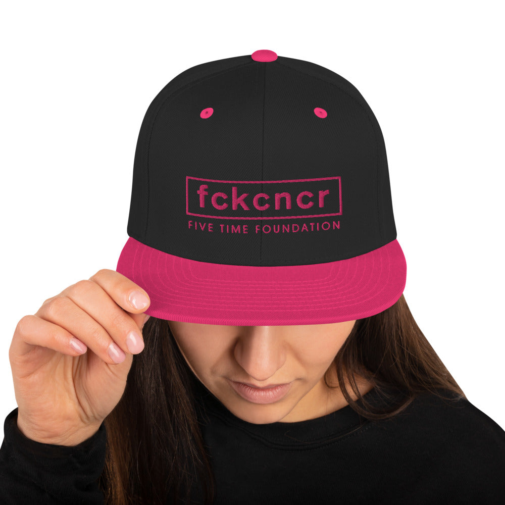 fckcncr Snapback Hat/Pink Brim Pink Edition